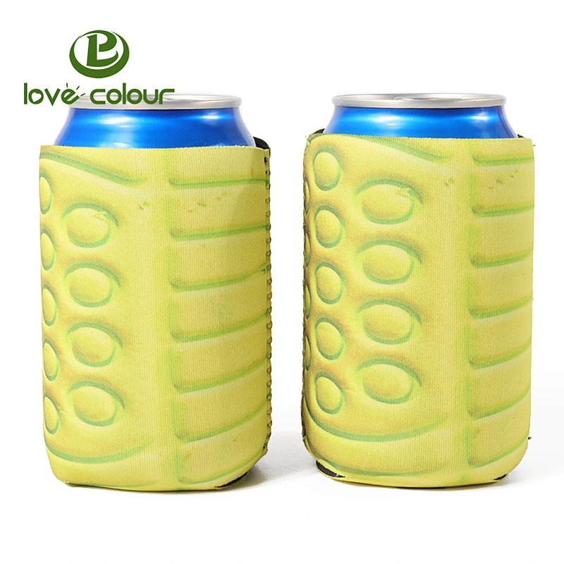 Custom classic foldable sublimation blank stubby holder neoprene can cooler coolies