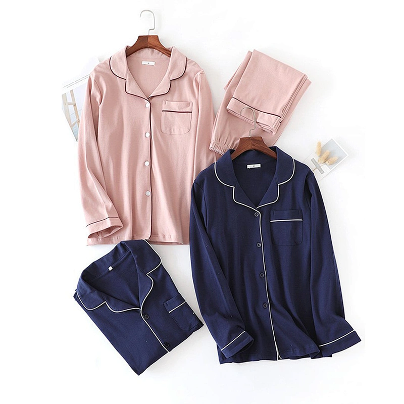 Women's Classic Cotton Long Sleeve Pajama Custom Printed Sleepwear