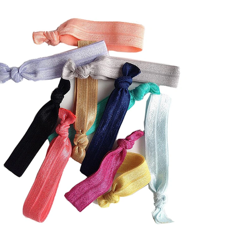 Hair Tie with Cards Elastics Ponytail Holder No Crease Ribbon Bands