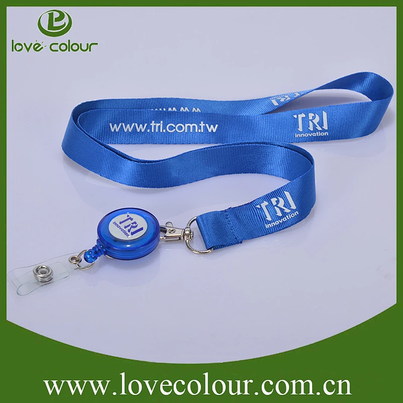 Custom Retractable plastic badge lanyard pull reel