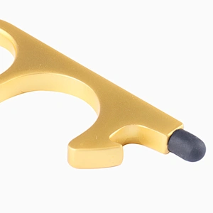 Contactless Hand Brass EDC Door Opener & Stylus Portable Press Elevator Tool Contactless Door Handle Key Tool