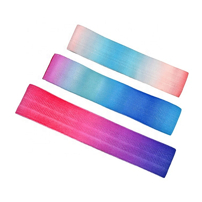 Elastic Fabric Circle Yoga Resistance Band Non-Slip Sublimate Strength Booty Gym Resistance Bands