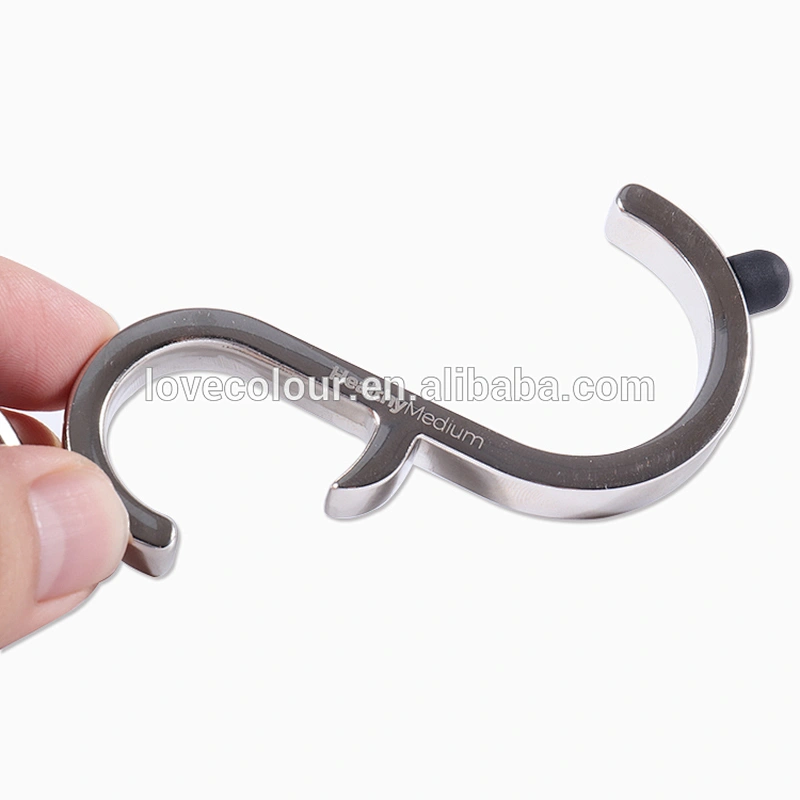 Portable Epidemic Zero Contact Elevator Door Opener Stick Brass Tools No Touch keychain Tools