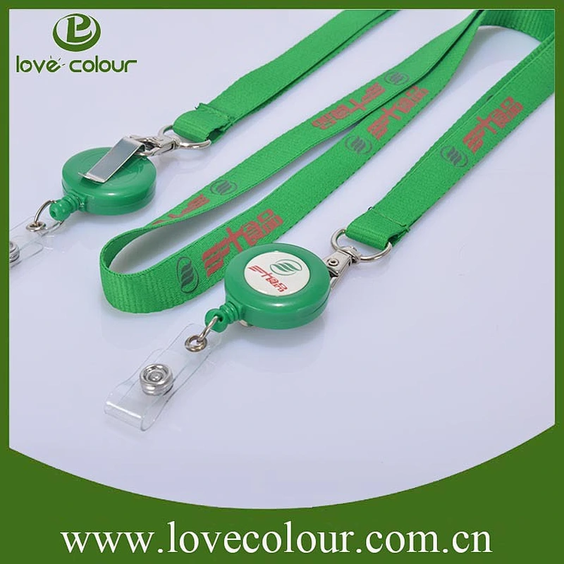 Custom Retractable plastic badge lanyard pull reel