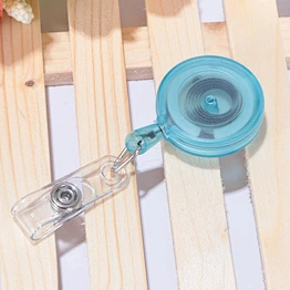 Popular Custom translucent plastic badge reel for promotional