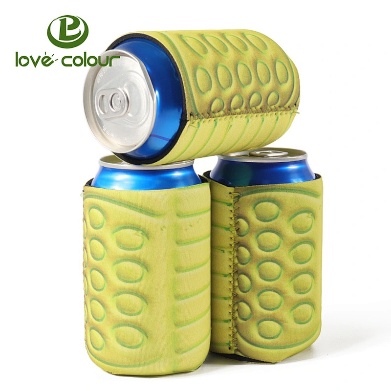 Custom classic foldable sublimation blank stubby holder neoprene can cooler coolies