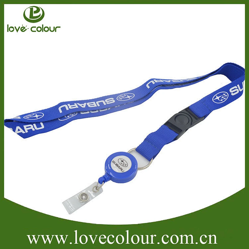 Custom Retractable plastic badge lanyard pull reel