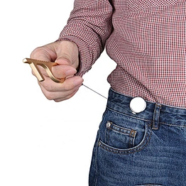 New Product Anti-touch Gold Contactless Safety Non-Contact Reusable Door Opener Keychain with Badgel Reel