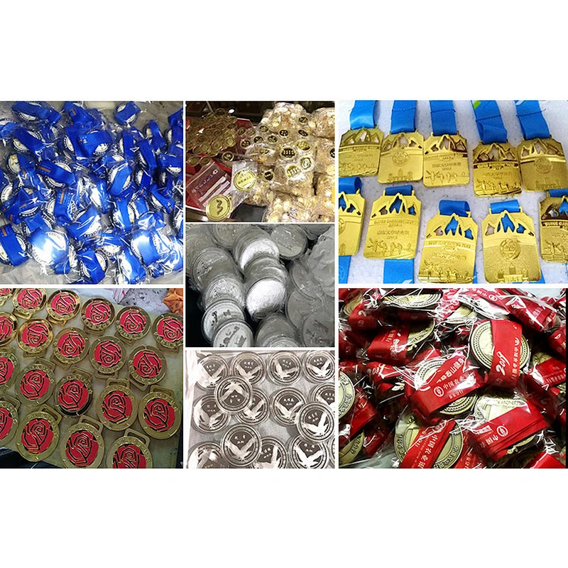 Souvenir Metal Sports Award Custom Medal Factory Wholesale Metal Golden Sports Medalions With Lanyard