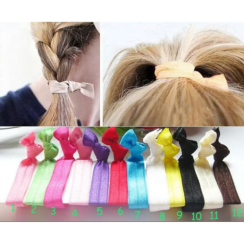 Wholesale Yoga Hair Tie Polyester Ponytail Ribbon Hair Bands
