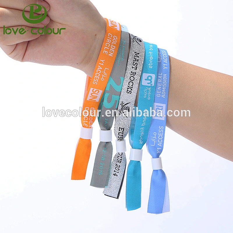 Custom beautiful wedding gift woven wristband for party
