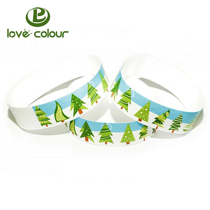 Christmas pvc paper vinyl Wristband / Bracelet