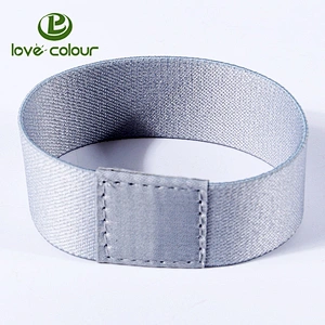 Factory custom polyester elastic fabric rfid wristband for festival party