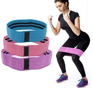 Custom logo yoga fitness Exercise Fabric Workout Non-Slip Resistance Bands