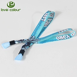 Customized polyester one direction wristbands with your logo