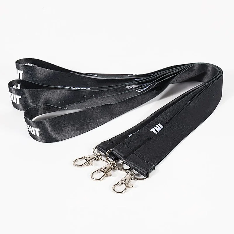 Factory Sublimation Plain Neck Polyester Custom Printing Logo Lanyard Strap