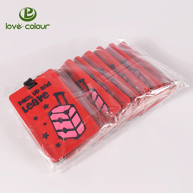 Custom waterproof bulk pvc luggage tags for kids