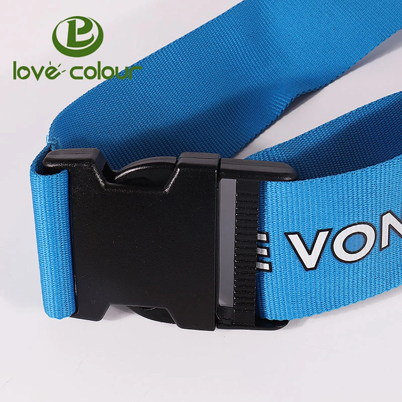 Securely plastic adjustable luggage strap buckle