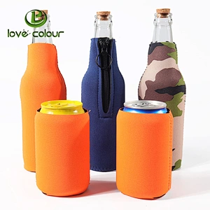Custom Neoprene Full Color Beer Can Bottle Cooler Sleeve Cover Bag