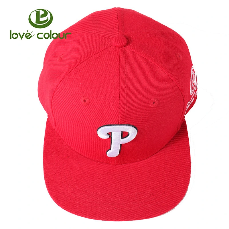 Custom Unisex black/ white Flat Adjustable Flat Snapback Baseball Cap