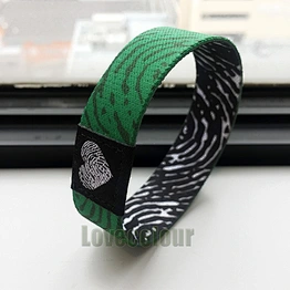 Custom Full Color Printing Elastic Fabric Polyester Bracelet Event Wristband For Promotion