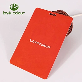 Custom plastic identification id card in red color for festival event
