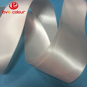 Custom 20mm double sided satin ribbon for package