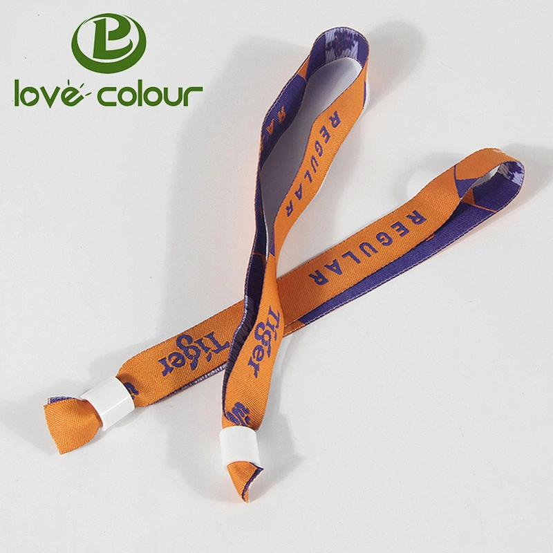 Hot Product Fabric polyester adjustable woven wristbands bracelet