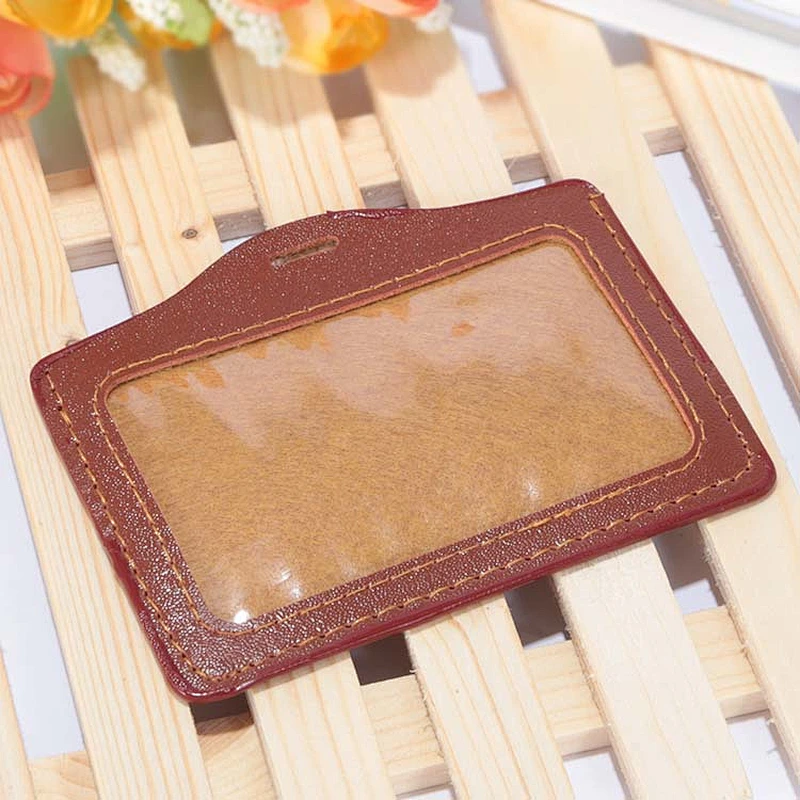 Custom PU leather id card holder leather business card holder
