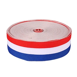 Custom made polyester ribbons used for medals lanyard
