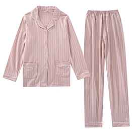 Women's Classic Cotton Long Sleeve Pajama Custom Printed Sleepwear