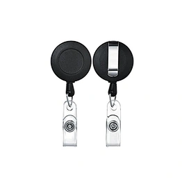 Custom heavy duty retractable pull badge reel with belt clip