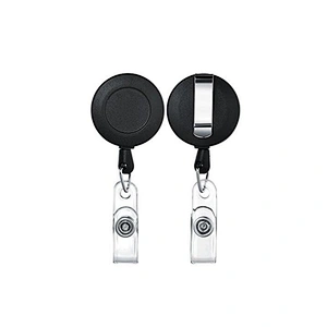 Custom heavy duty retractable pull badge reel with belt clip