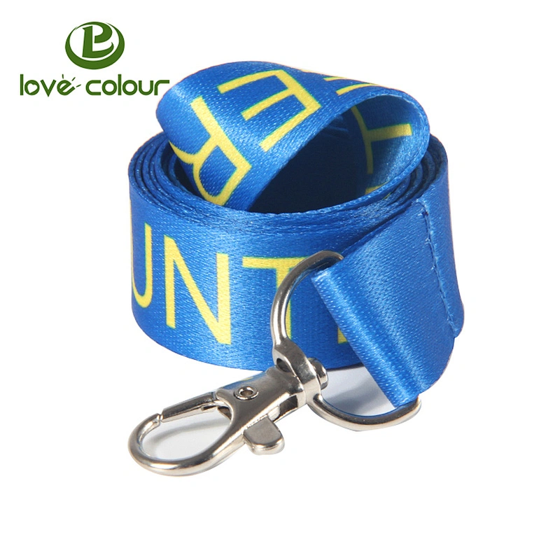 Both sides printed polyester lanyard with custom message or logo