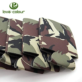 Neoprene army green camouflage stubby holder for beer