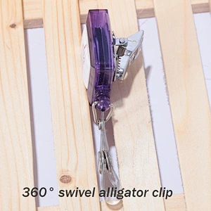 Promotional gift custom ID plastic transparent badge reel
