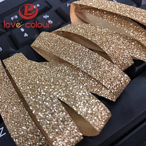 Custom gold polyester decorative ribbon for packing chocolate