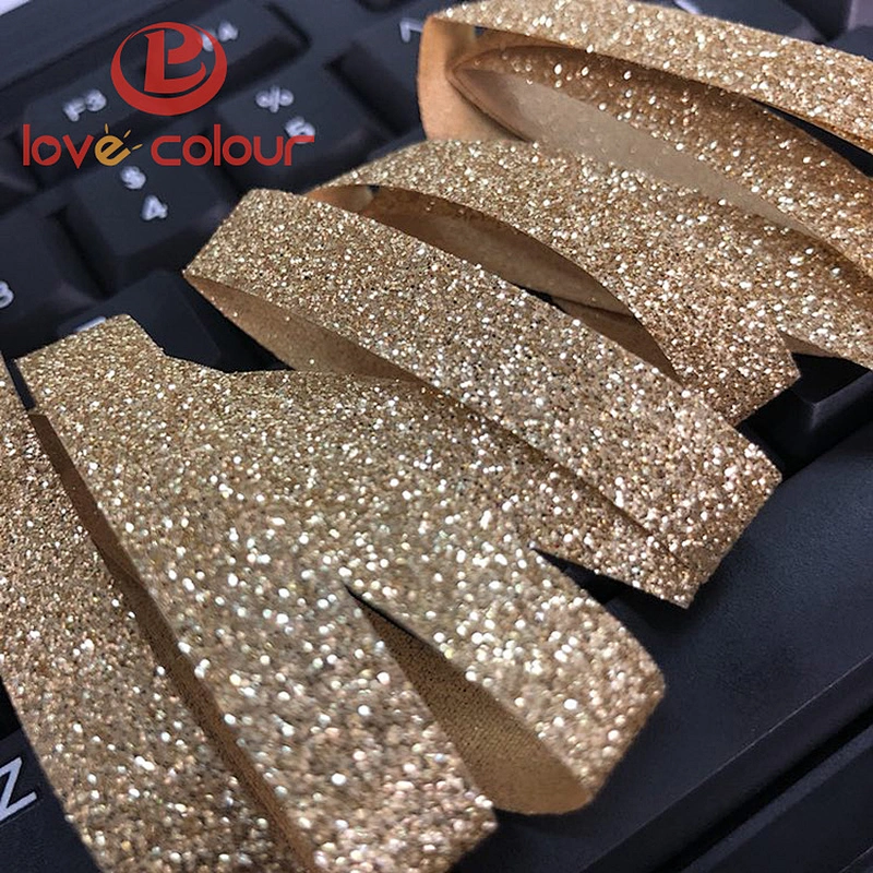 Custom gold polyester decorative ribbon for packing chocolate