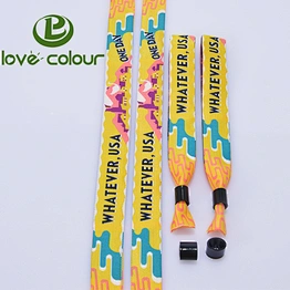 Popular One direction one time bracelet/polyester wristband with your logo
