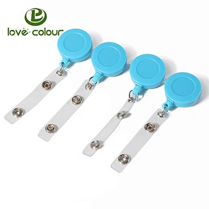 Custom plastic id name card holder for exhibition