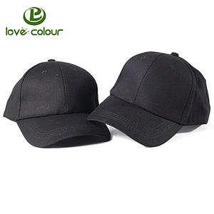 Hot fashion customized unisex blank black baseball hat