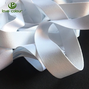Custom polyester thick white ribbon for sublimation