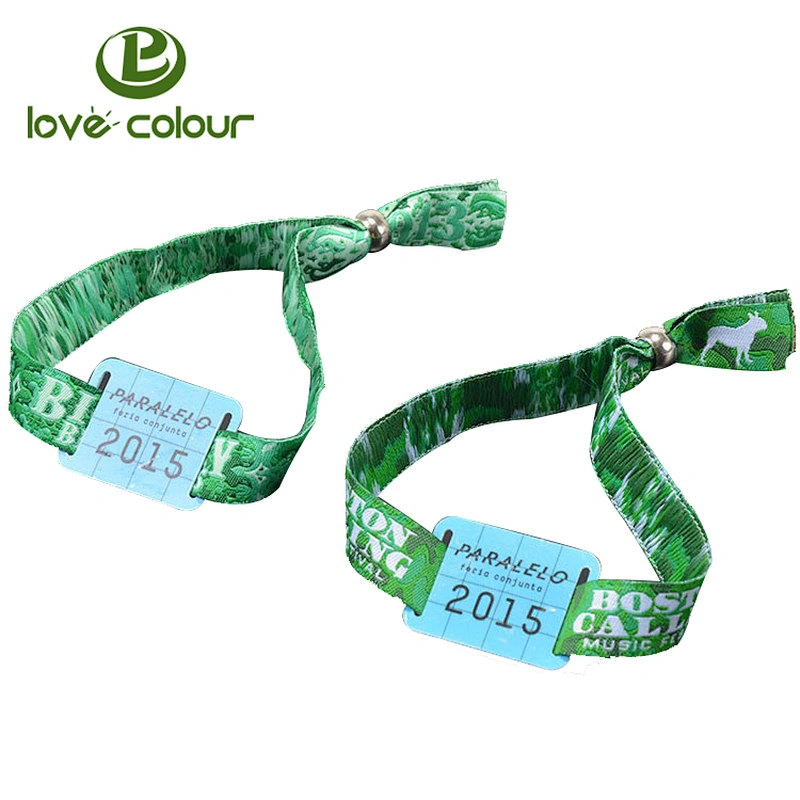 Custom 125khz polyester smart rfid wristband for events