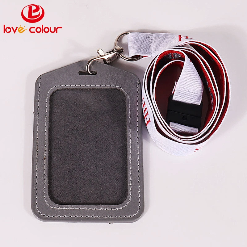 Custom waterproof custom logo leather ID card holder