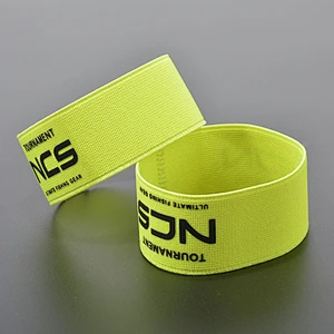Polyester custom logo printed elastic fancy wrist band