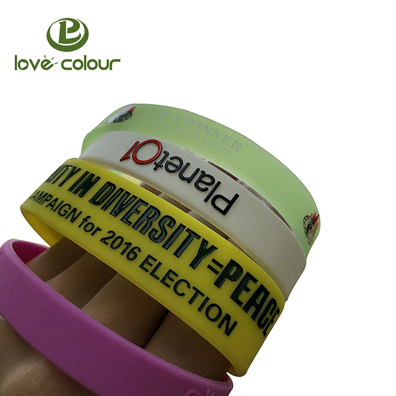 Custom fashionable Adult and Child Sizes Silicone Bracelets For Special Event