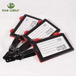 Custom standard luggage tags for luggage travel bags and backpacks