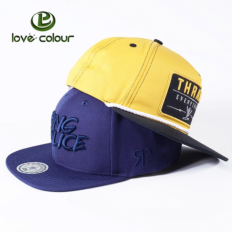 Sport event fashion cotton baseball snapback caps with custom logo