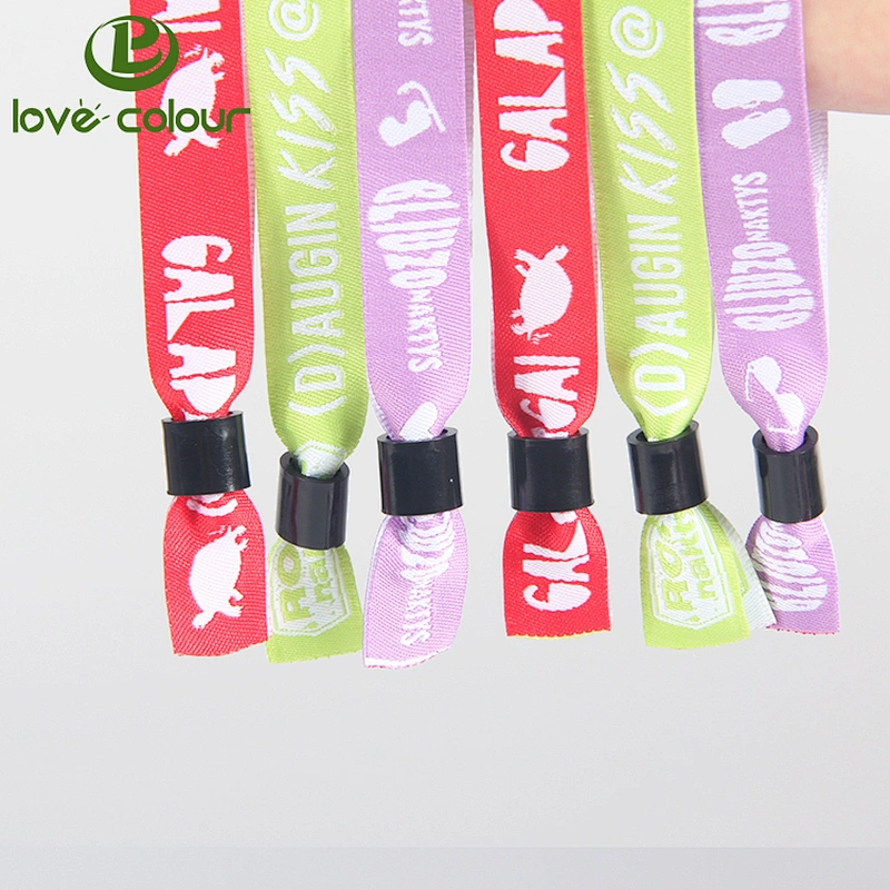 Popular custom oem cheap polyester thread bracelet blank wristband