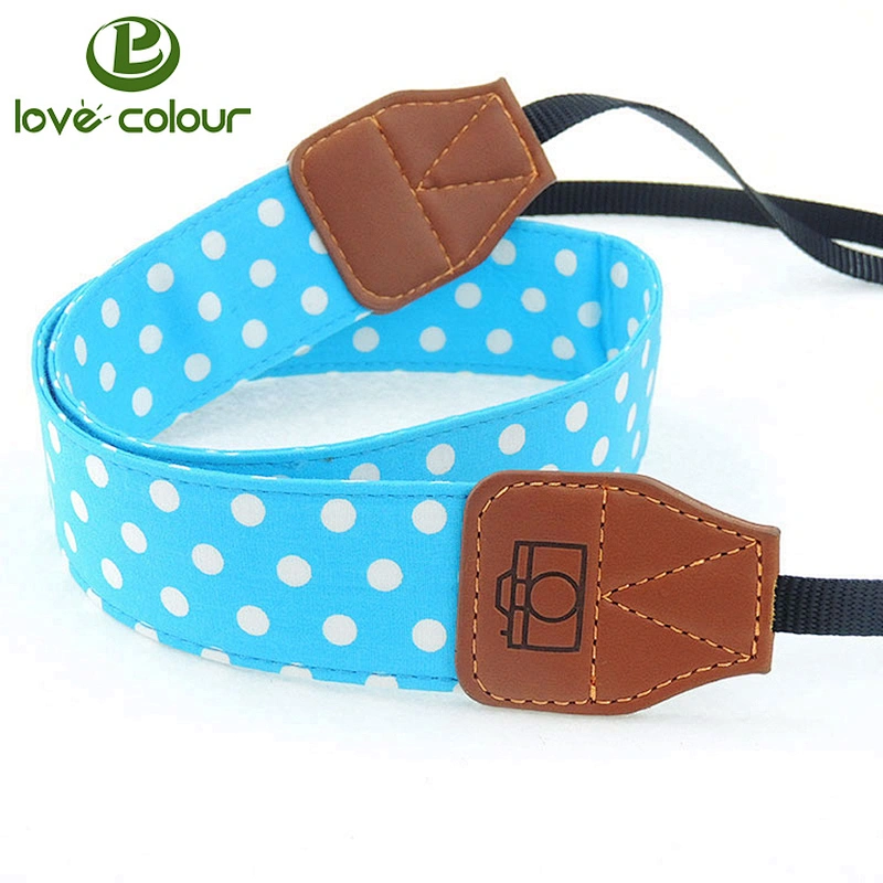 High quality custom polyester national style cute cartoon camera shoulder strap